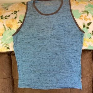 Mens blue muscle shirt